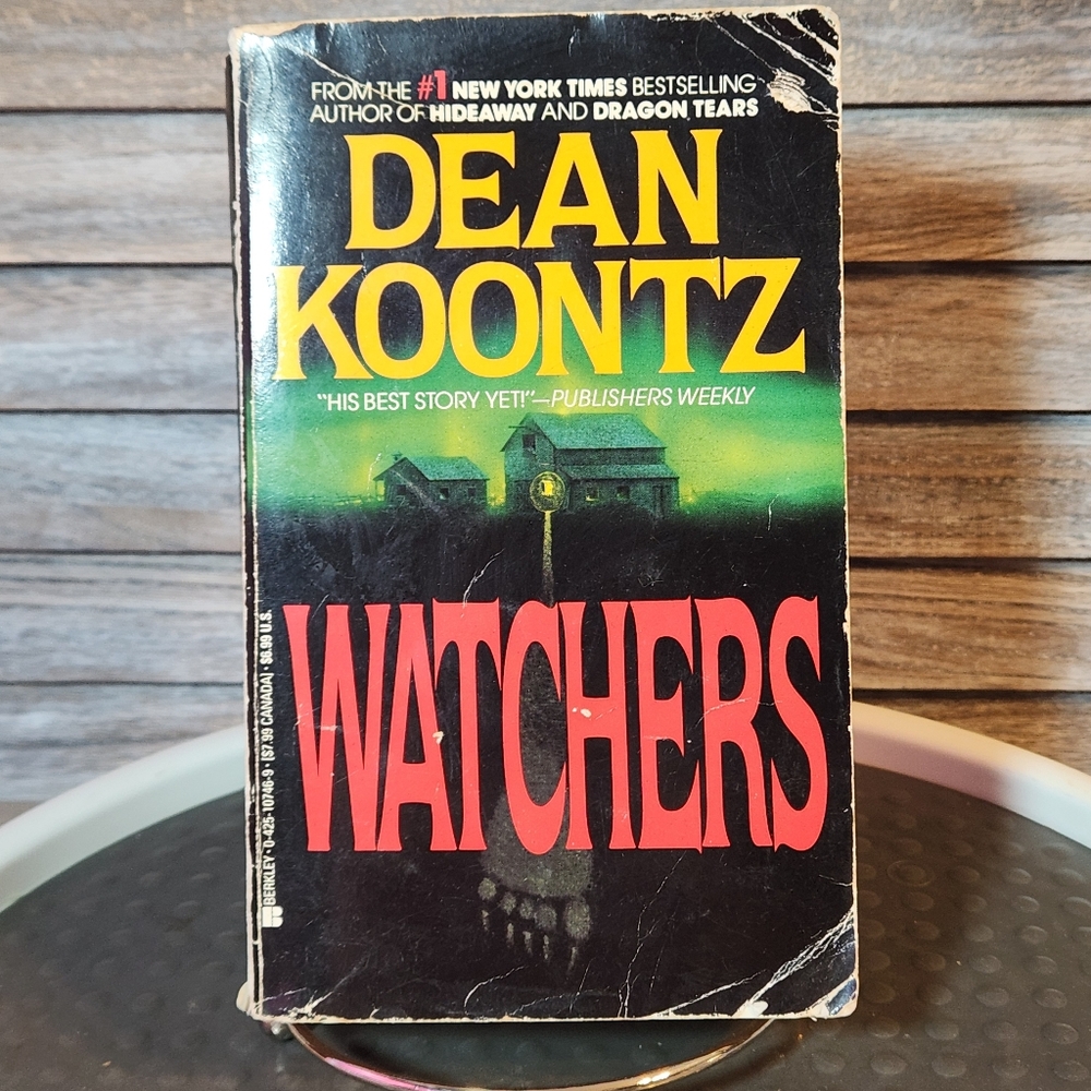 🖤 Dean Koontz Watchers Paperback Book